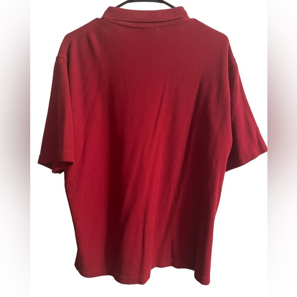 Men’s Carhartt Red Short Sleeve Polo Shirt L-XL - Picture 4 of 5